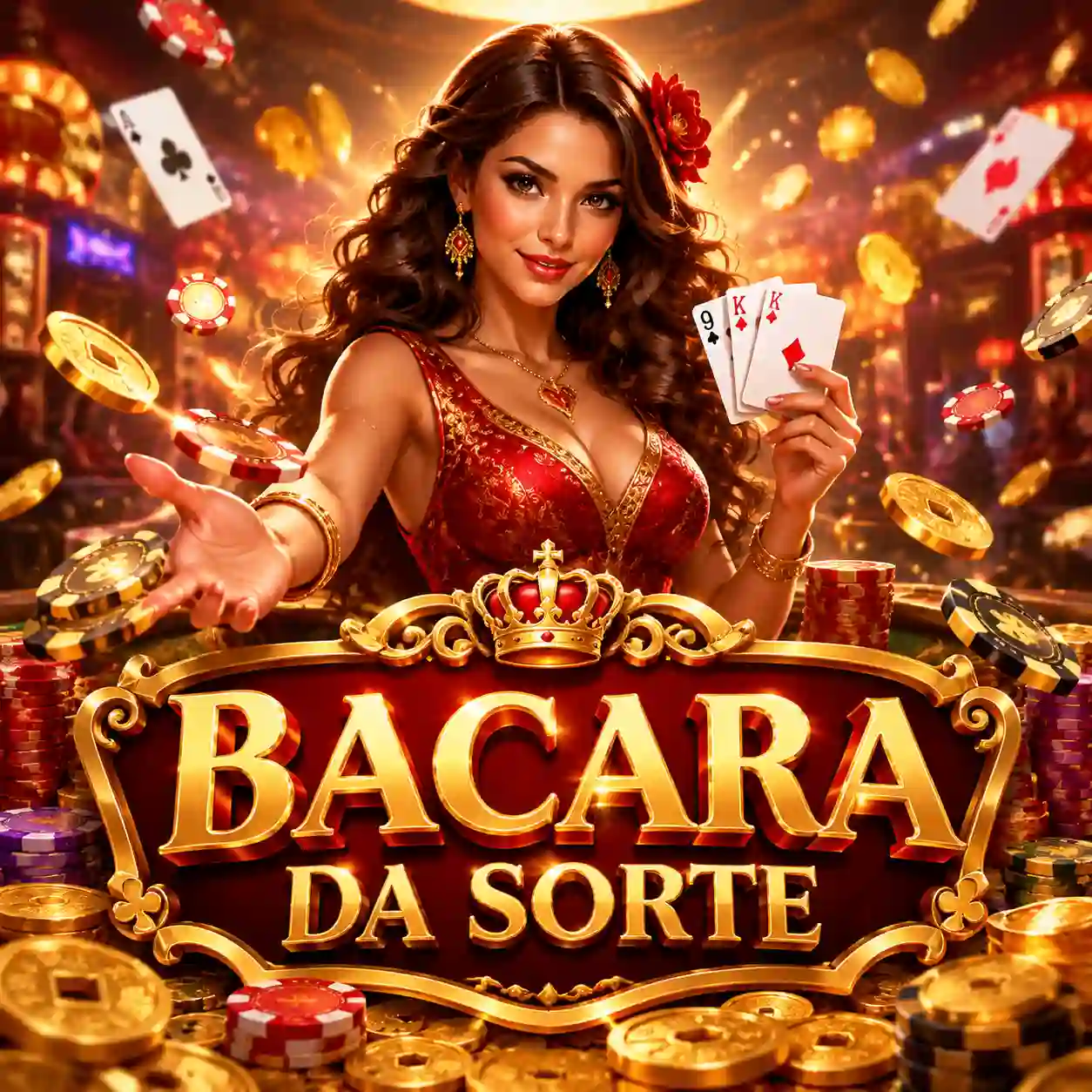 Mesa de baccarat ao vivo com dealer