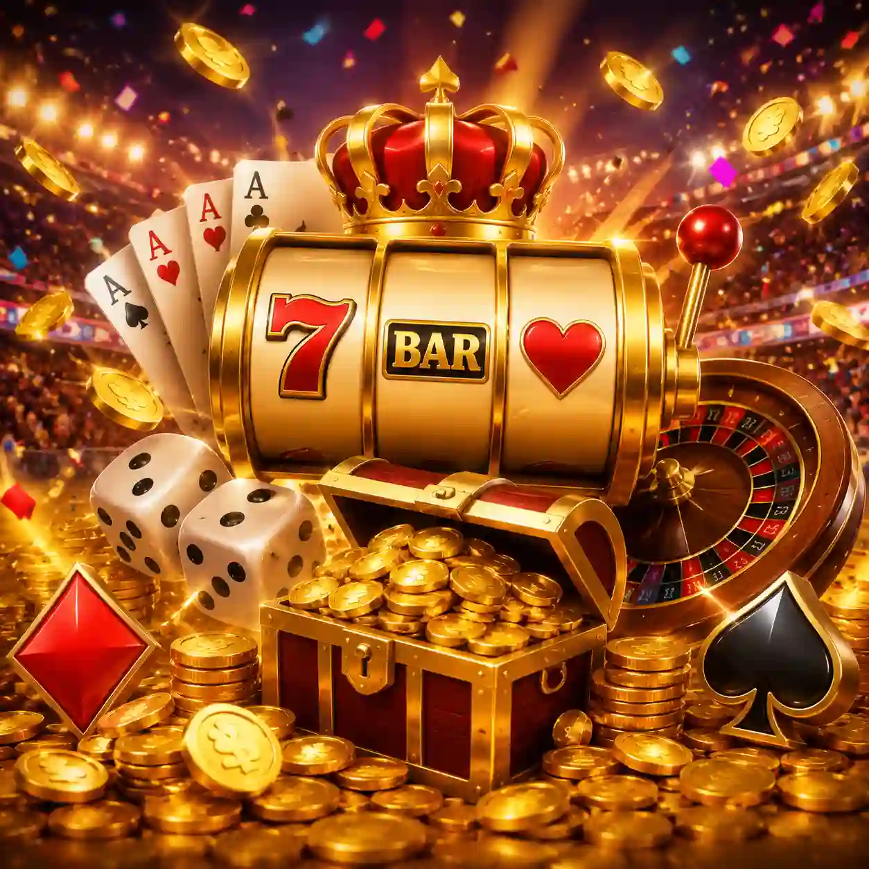 Tela inicial do app 69h com slots em destaque e menu inferior